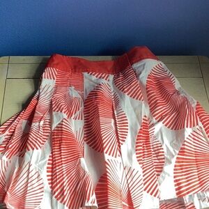 Diane vonFurstenburg pleated tropical skirt